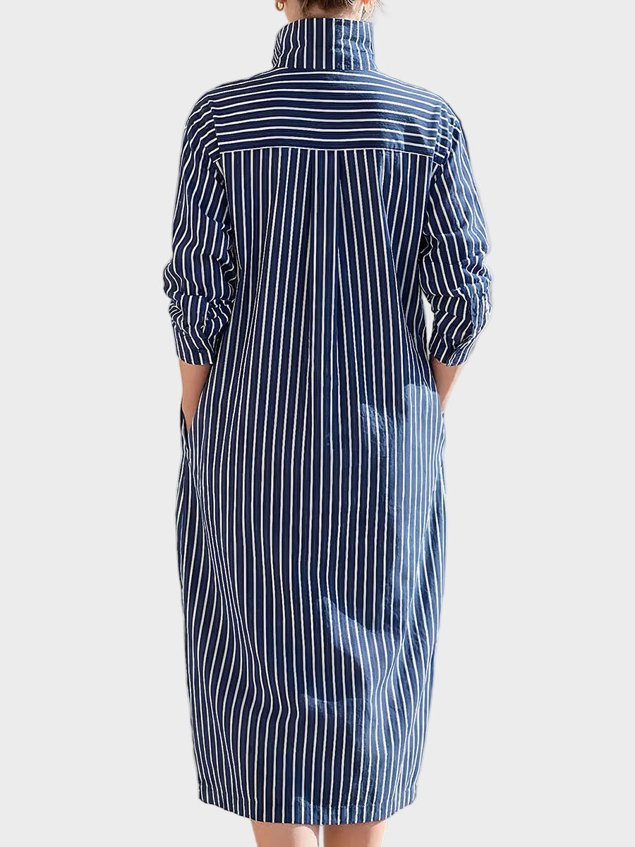 Harbour | Striped Shirt Maxi Dress
