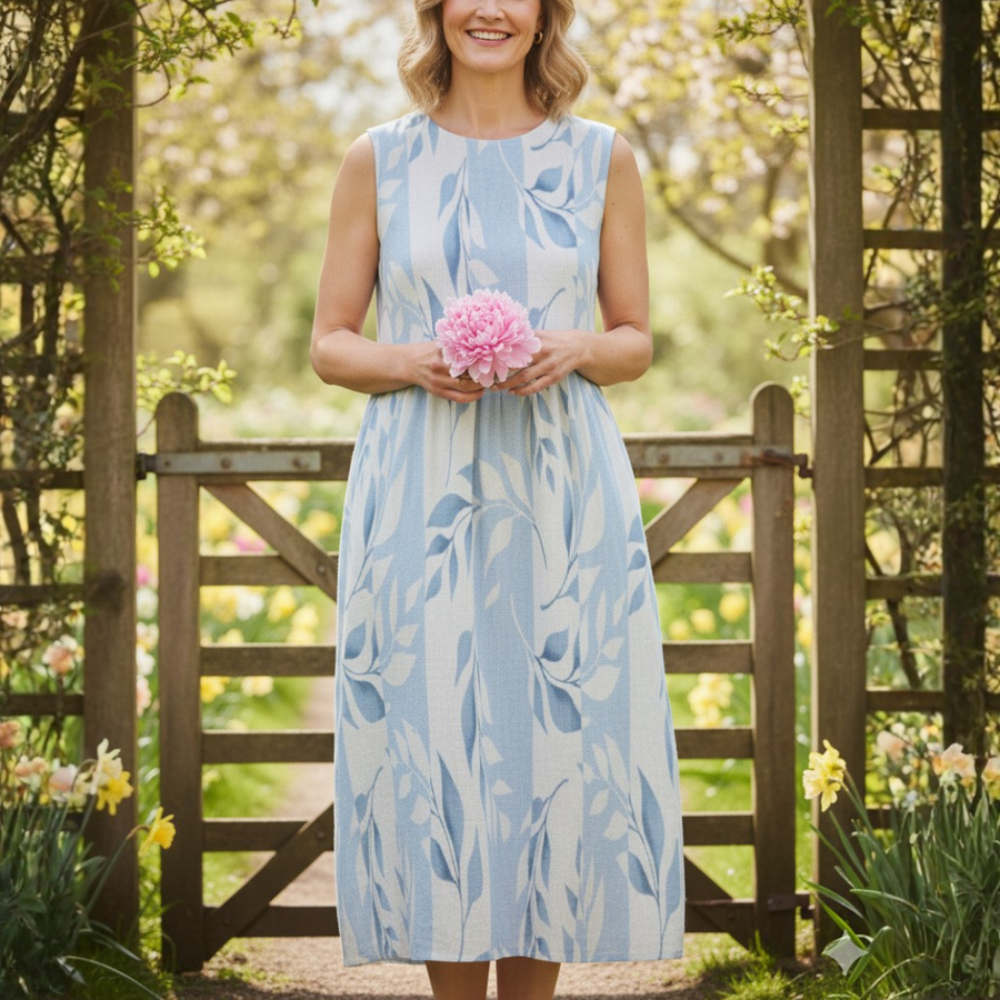 Joy | Leafy Midi Dress