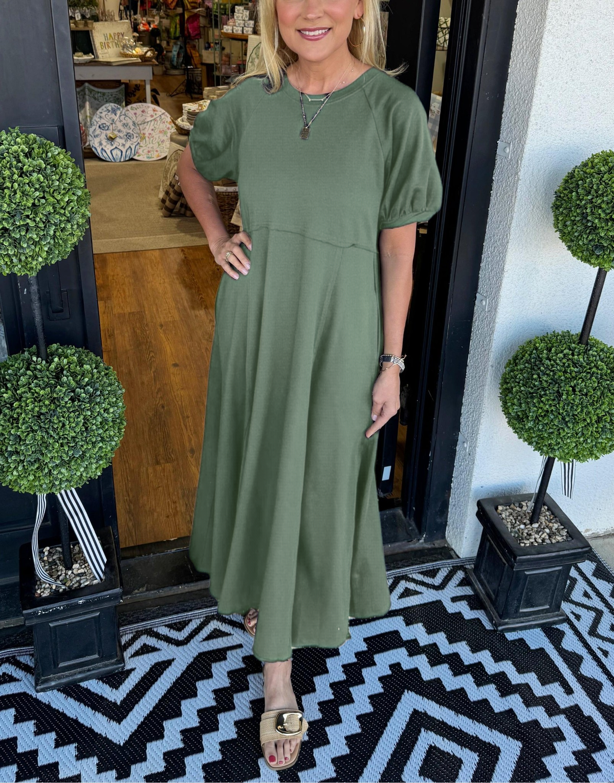 Charlotte™ | Elegant Puff Sleeve Maxi Dress