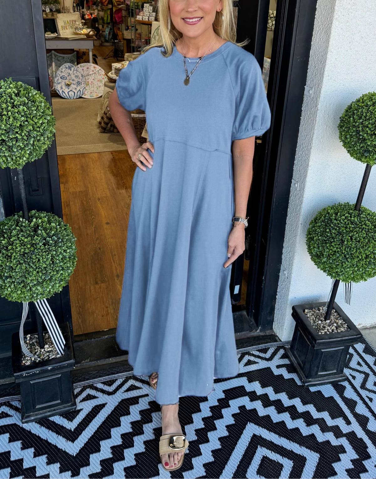 Charlotte™ | Elegant Puff Sleeve Maxi Dress