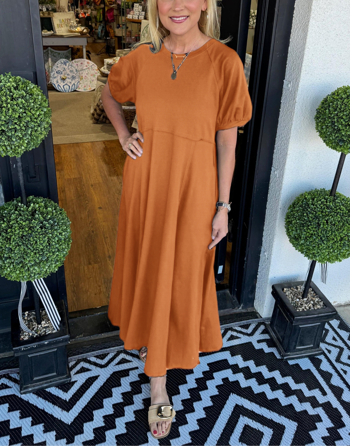 Charlotte™ | Elegant Puff Sleeve Maxi Dress