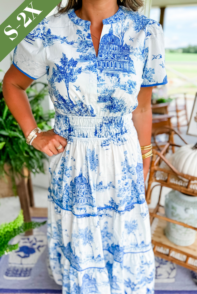 Solyara – Elegant Maxi Dress with Timeless Print