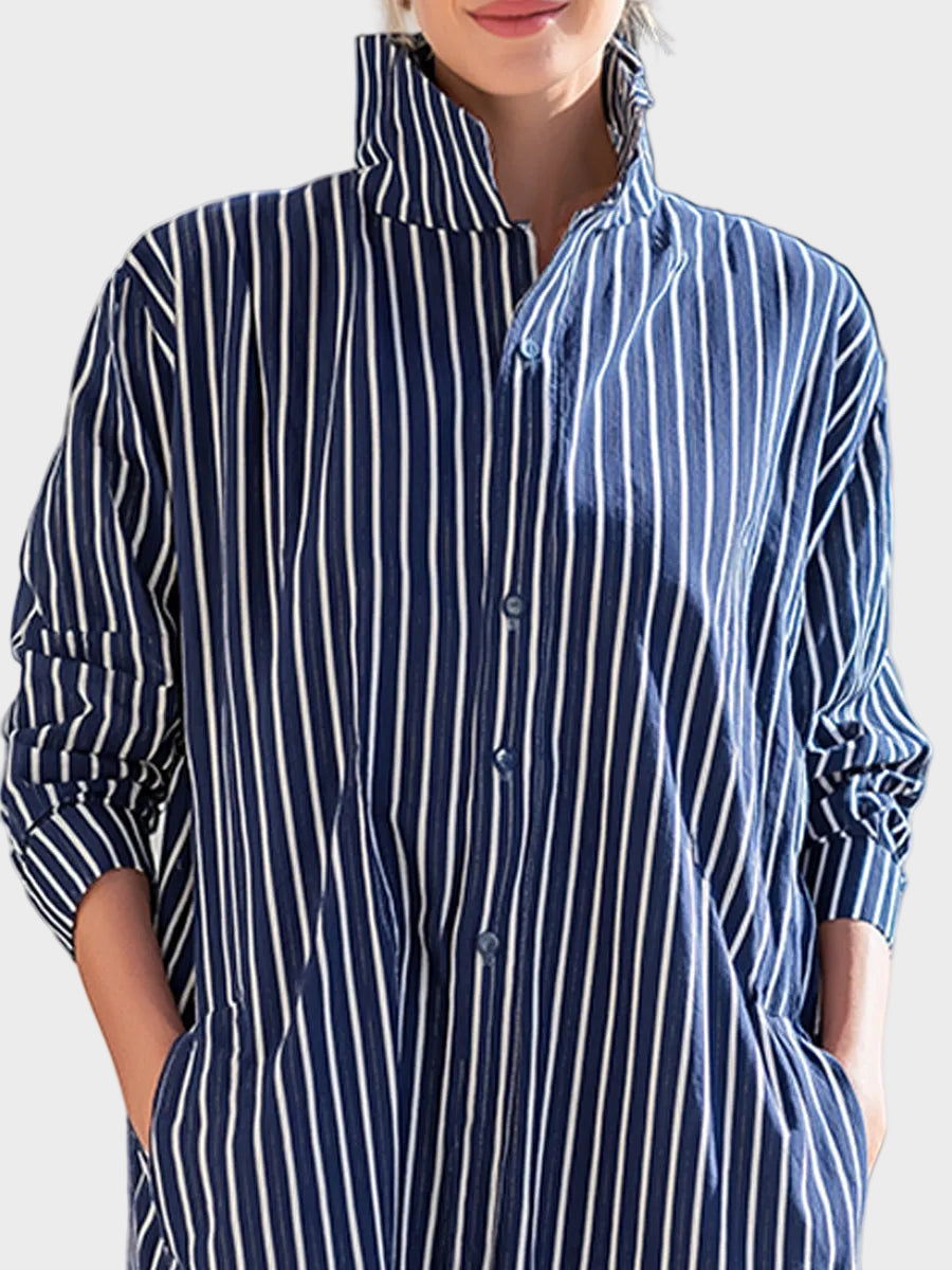 Harbour | Striped Shirt Maxi Dress