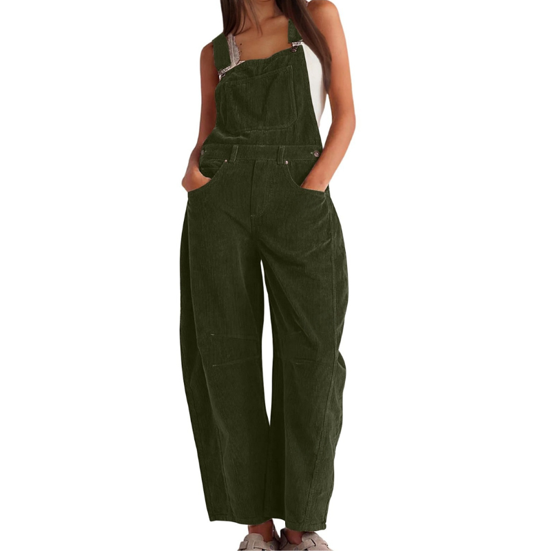 Neve – Effortless Wide Leg Overalls Jumpsuit