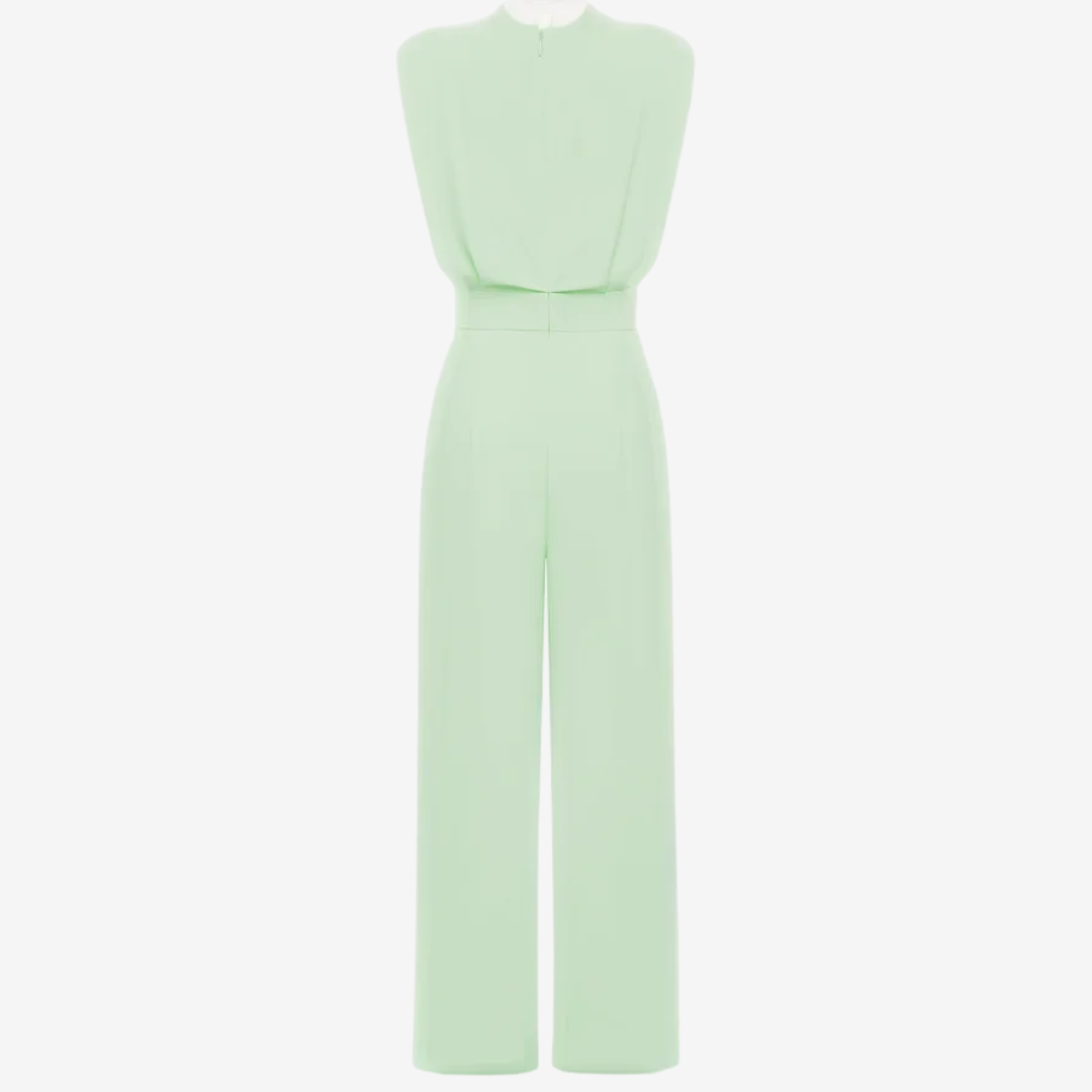 Aria - Belted Fluid Jumpsuit