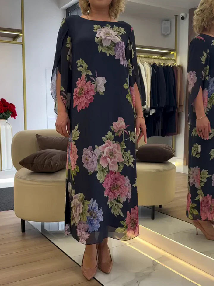 Lavinia | Floral Batwing Maxi Dress