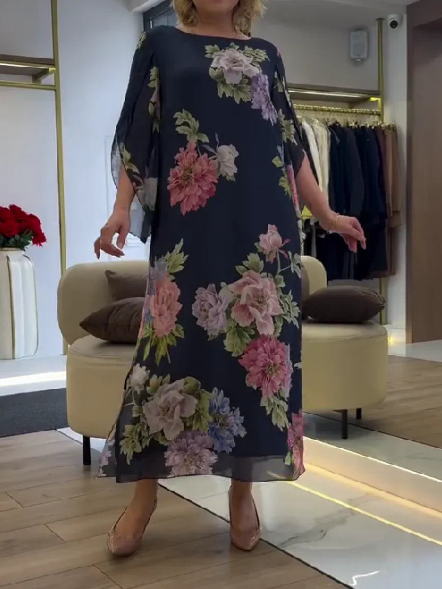 Lavinia | Floral Batwing Maxi Dress