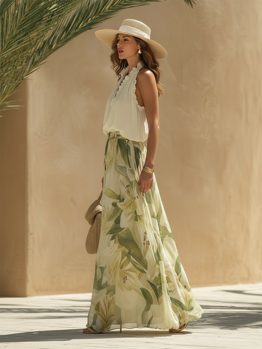 Tali – Elegant Floral Two-Piece Set