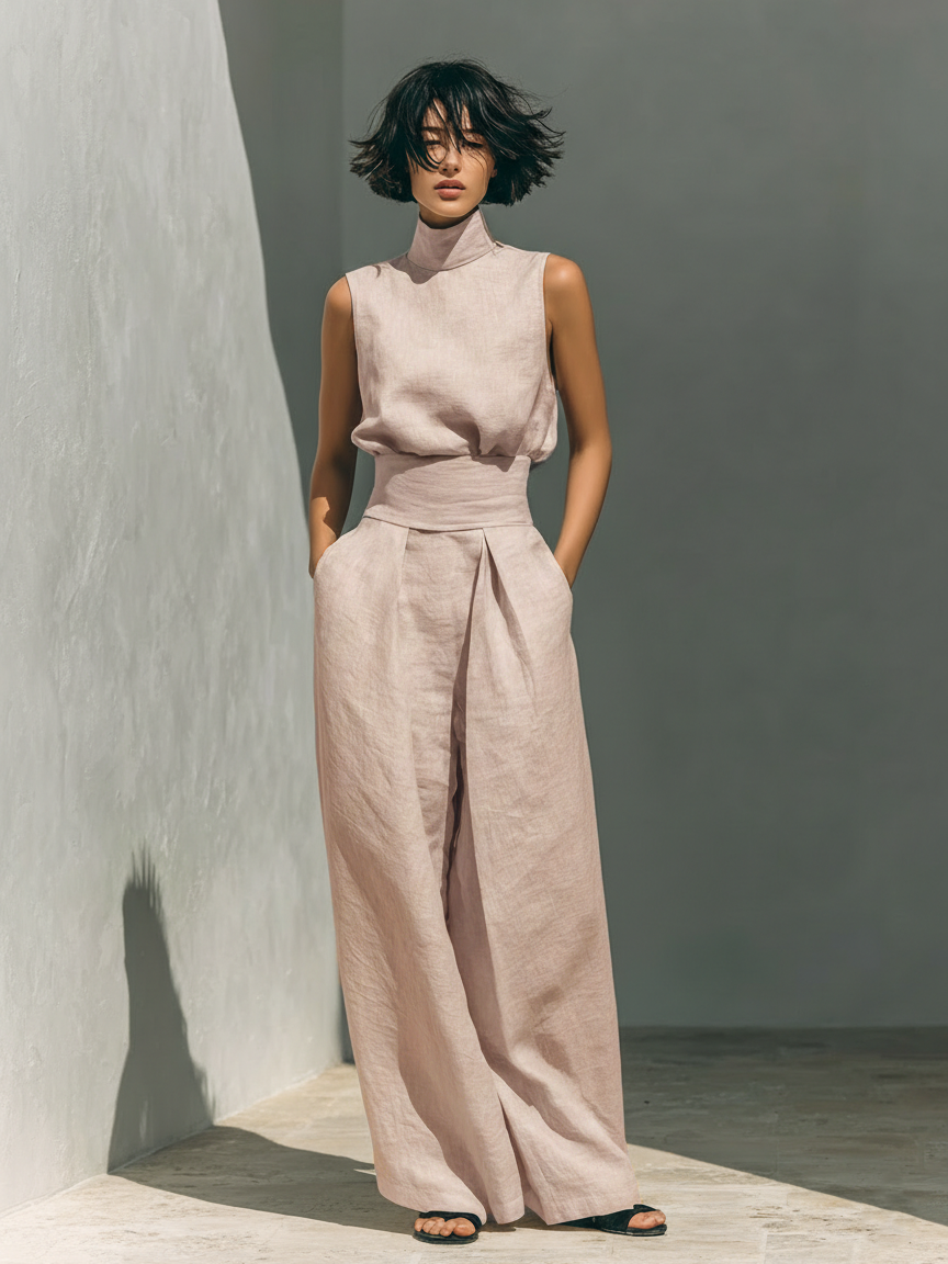 Livia – Cotton & Linen Minimalist Set