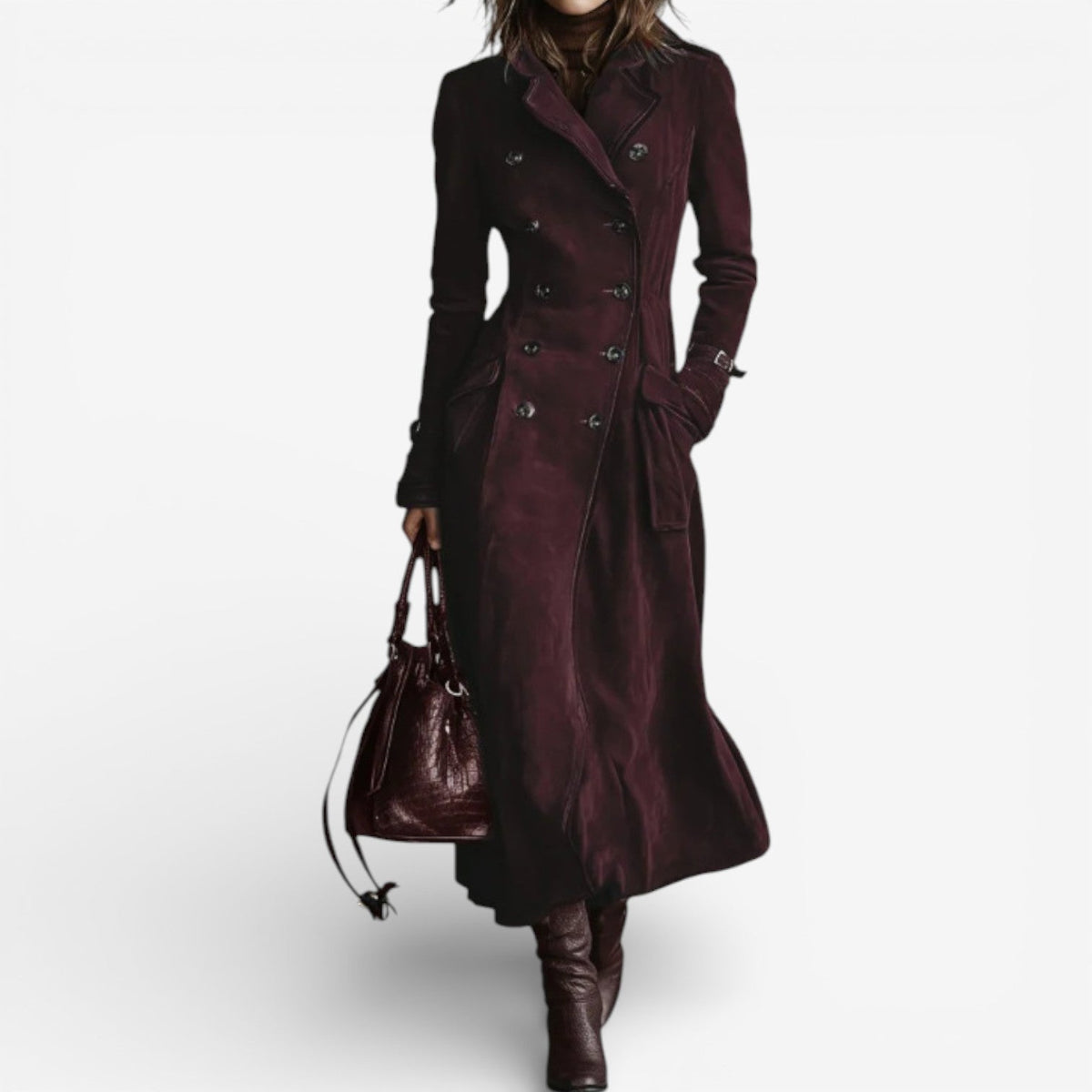 Loretta - Suede Trench Coat