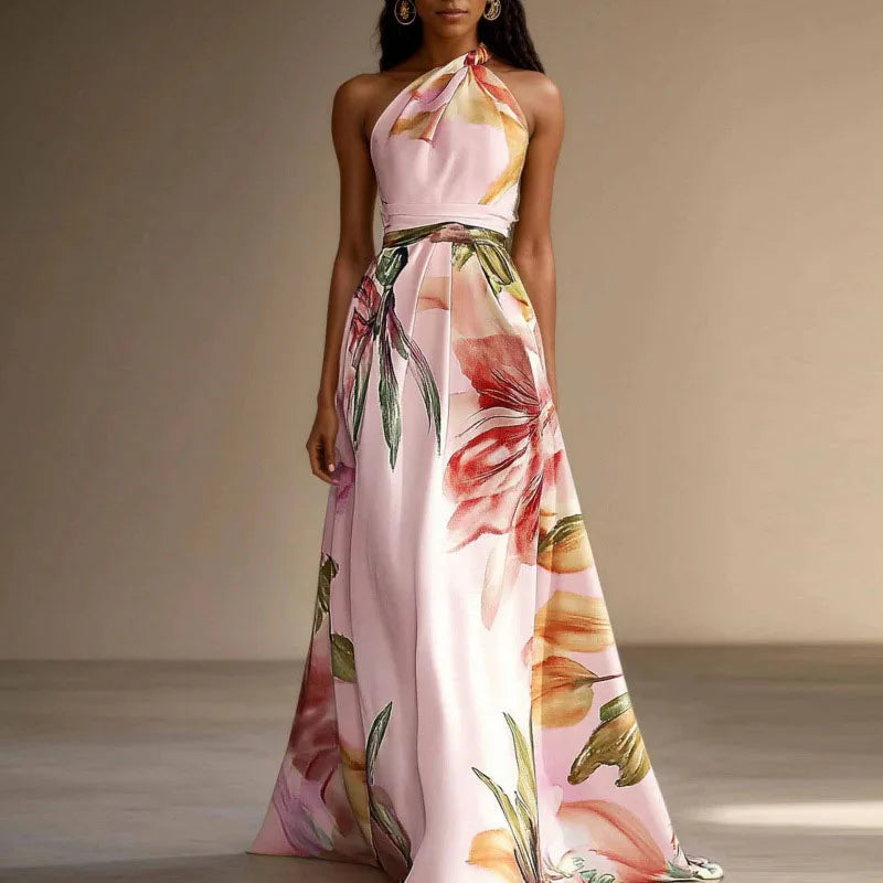 liora maxi dress Liora – Floral Halter Maxi Dress – Thomas & Lucy London