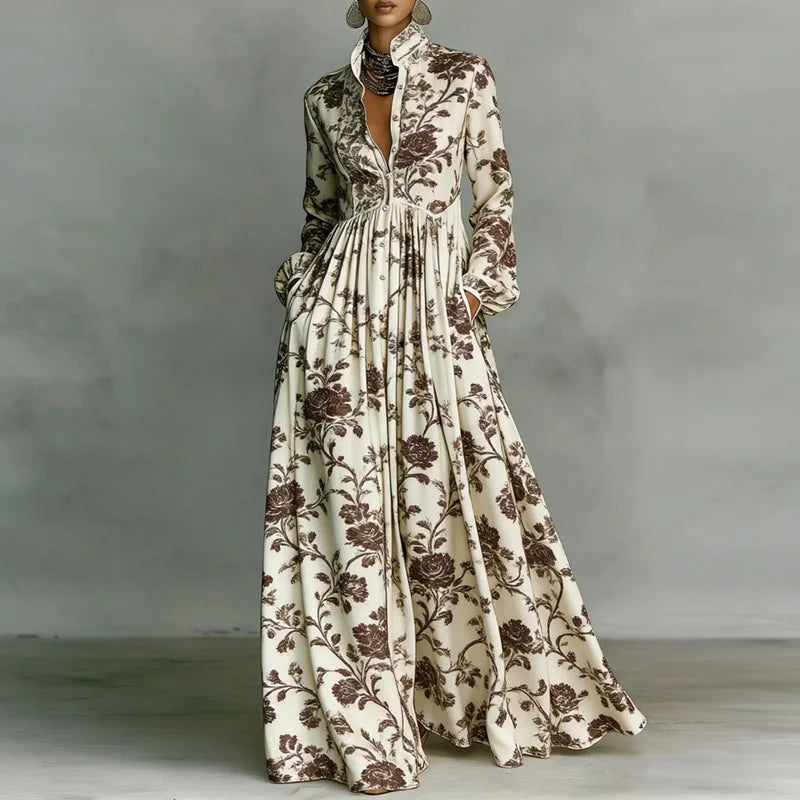 Sienna – Floral Button Maxi Dress