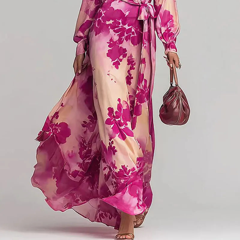 Roselle – Floral Wrap Maxi Dress