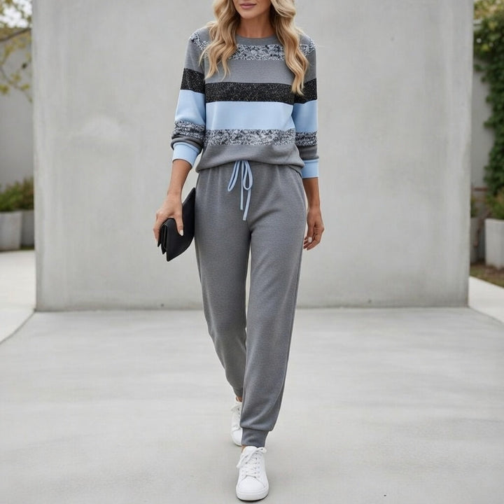 Zaria – Striped Lounge Set for Everyday Comfort