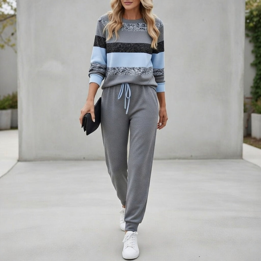 Zaria – Striped Lounge Set for Everyday Comfort
