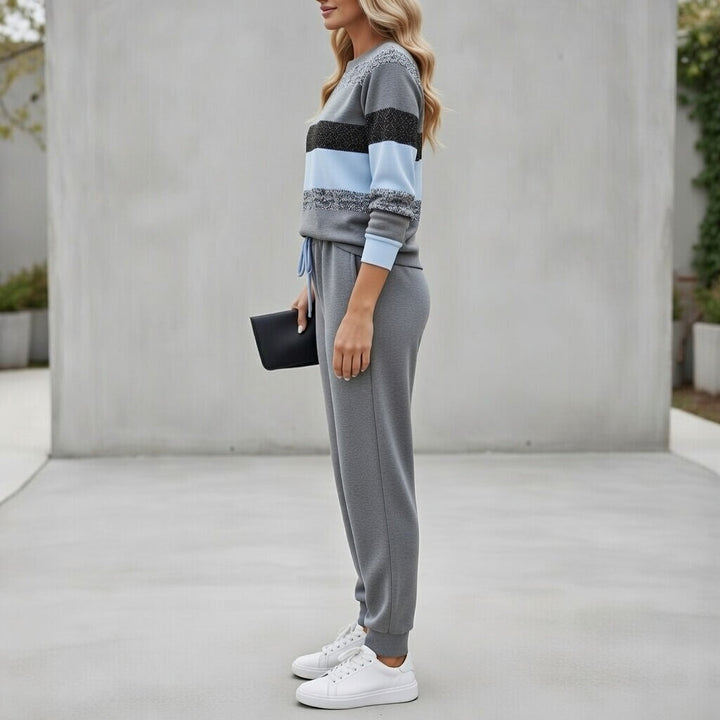 Zaria – Striped Lounge Set for Everyday Comfort