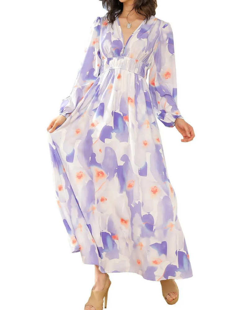 Corrine – Chic Floral Dress with Flowing Fit