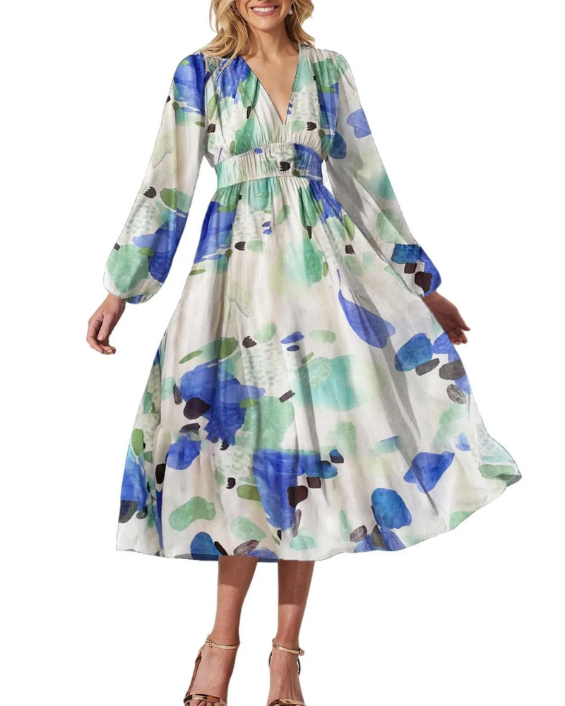 Corrine – Chic Floral Dress with Flowing Fit