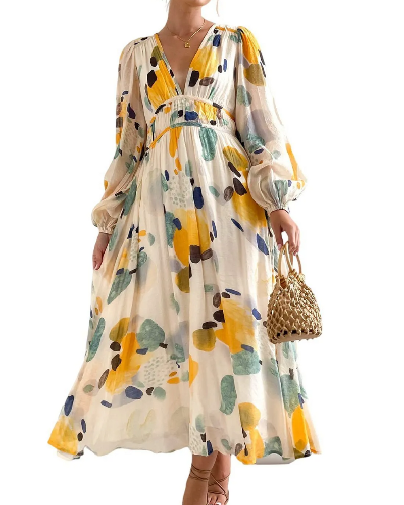 Corrine – Chic Floral Dress with Flowing Fit