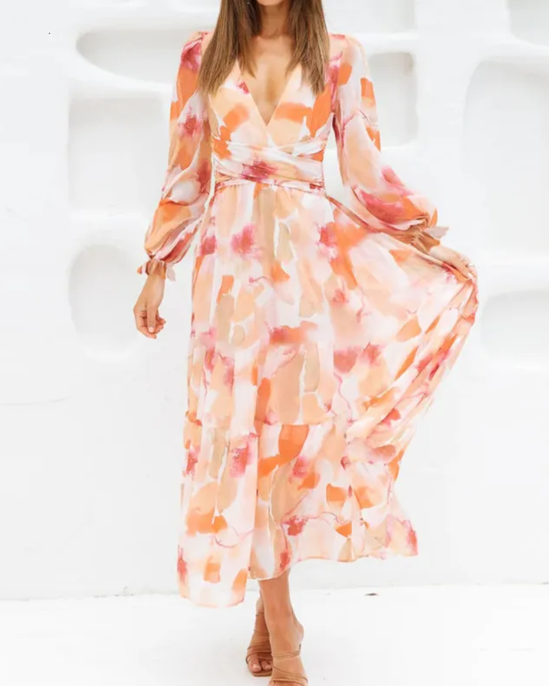 Corrine – Chic Floral Dress with Flowing Fit