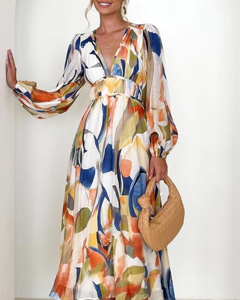Corrine – Chic Floral Dress with Flowing Fit