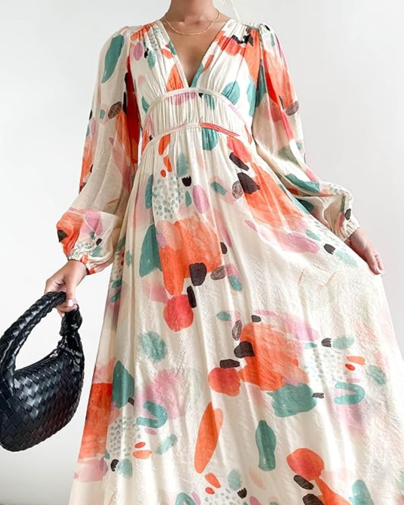 Corrine – Chic Floral Dress with Flowing Fit