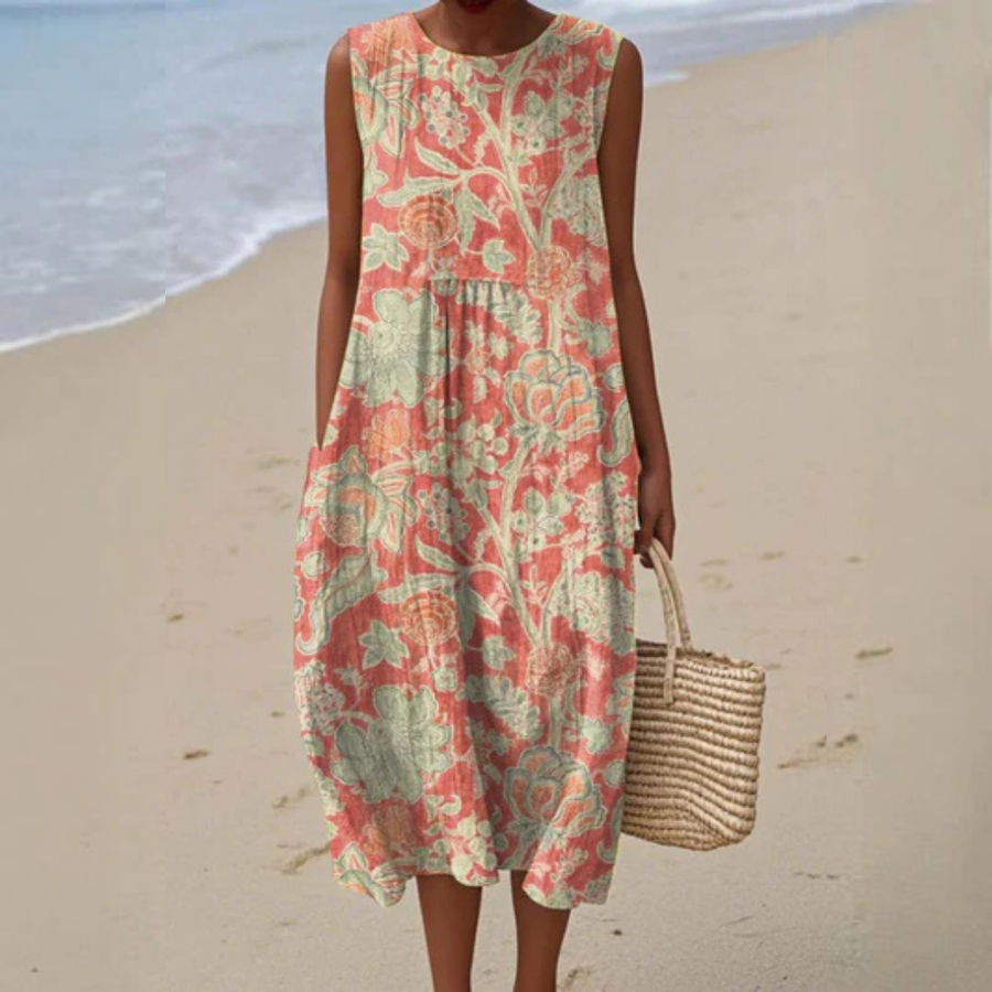 Constance | Jacobean Floral Midi Dress