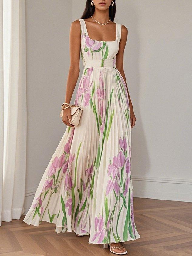 Lyzoryna – Elegant Floral Maxi Dress