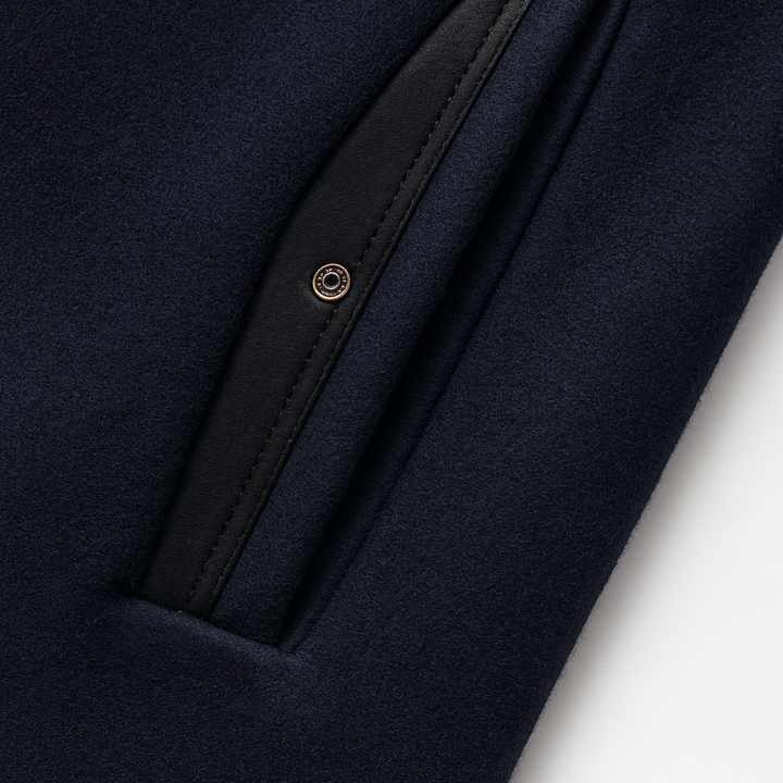 Jonah - Wool Blend Overcoat with Stand Collar