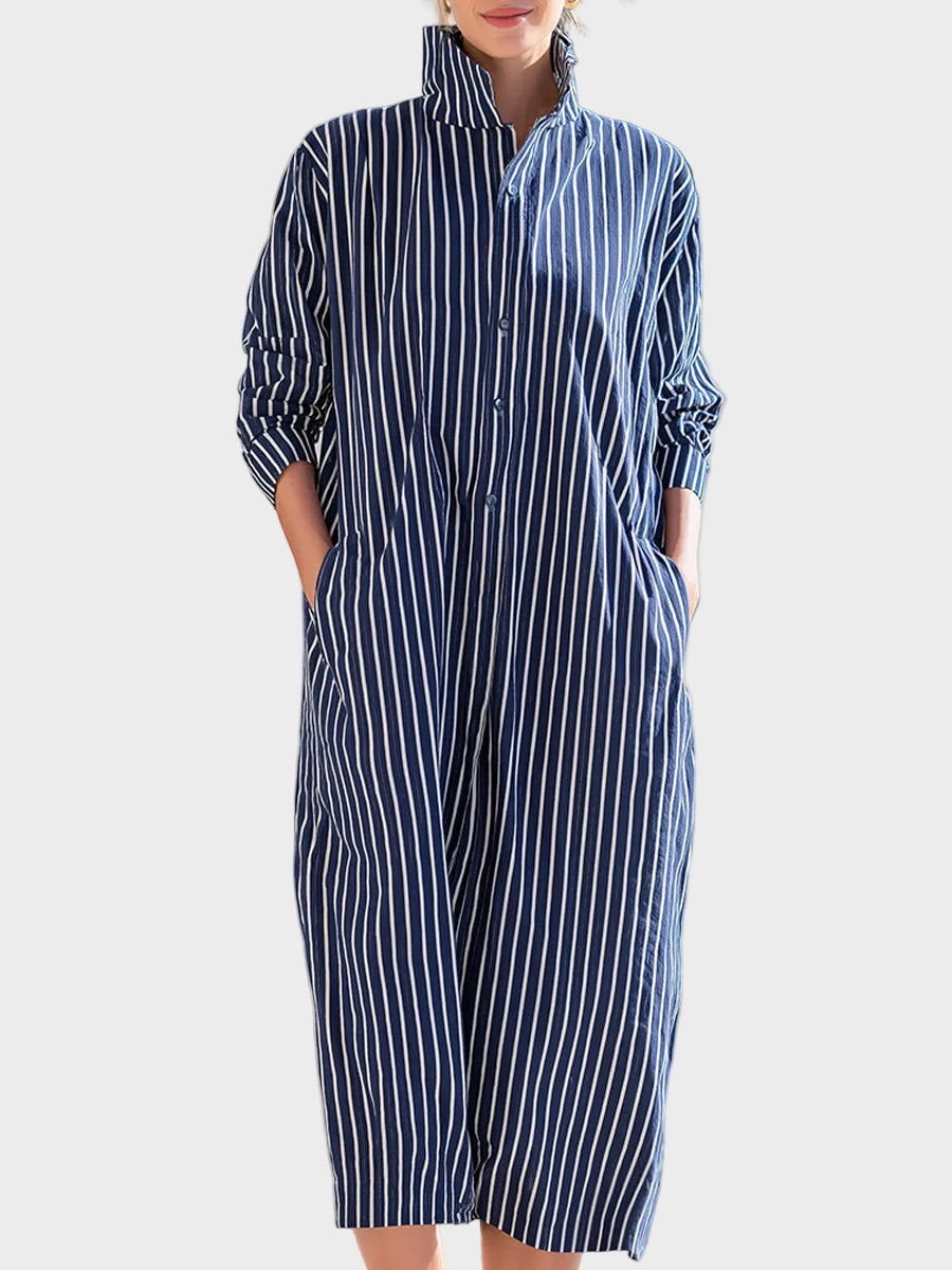 Harbour | Striped Shirt Maxi Dress