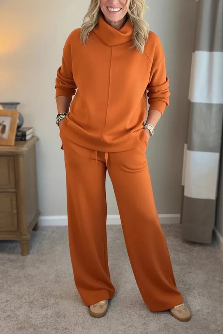Quinn – Casual Turtleneck Two-Piece Set