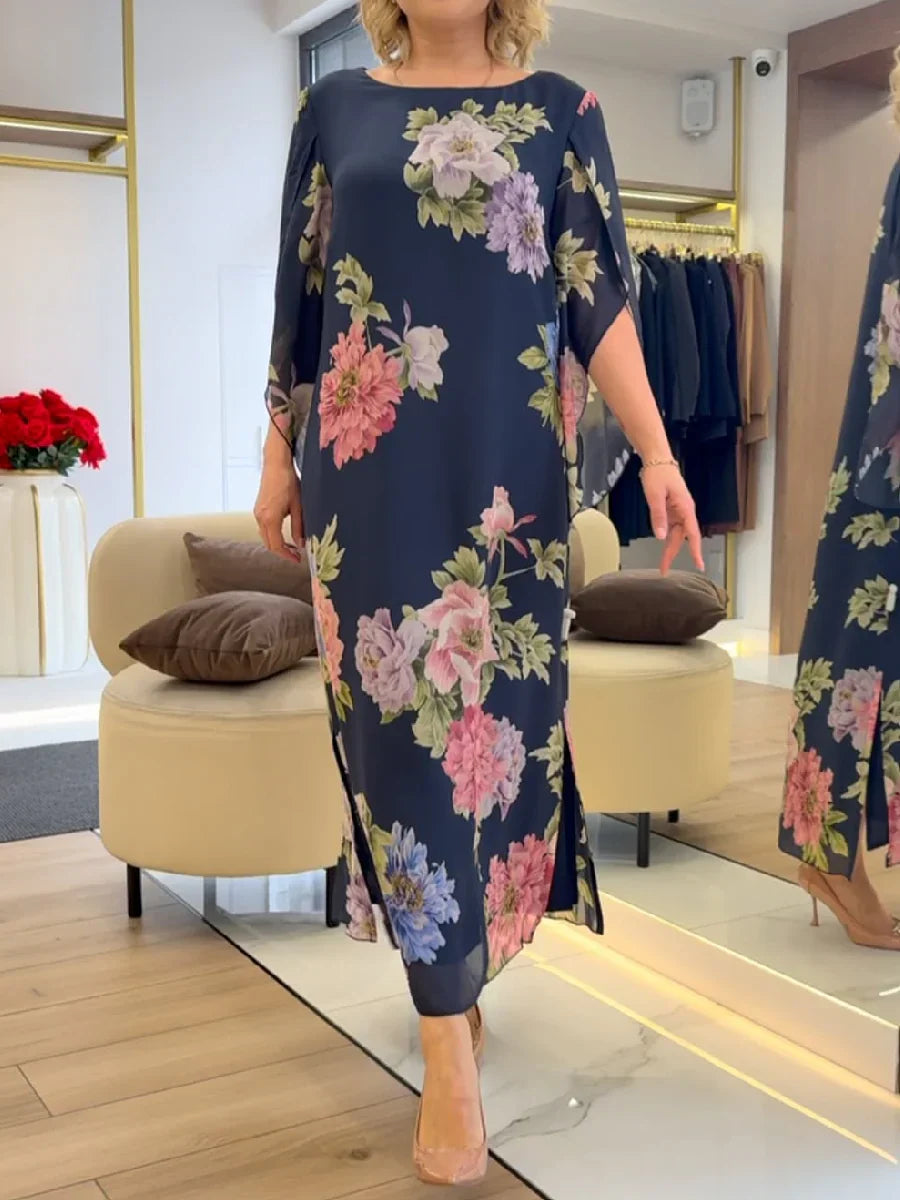 Lavinia | Floral Batwing Maxi Dress