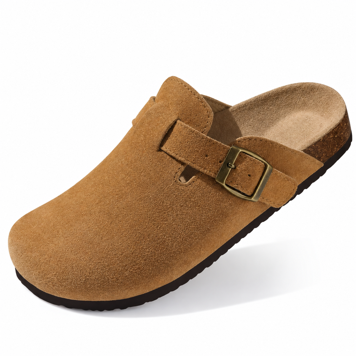 Clara | Supportive Suede Clogs