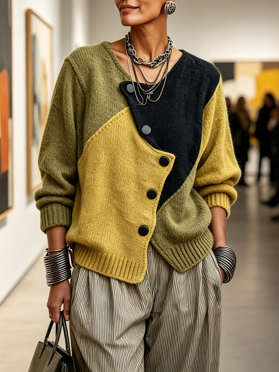 Weston™ | Colour-Block Knit Jumper