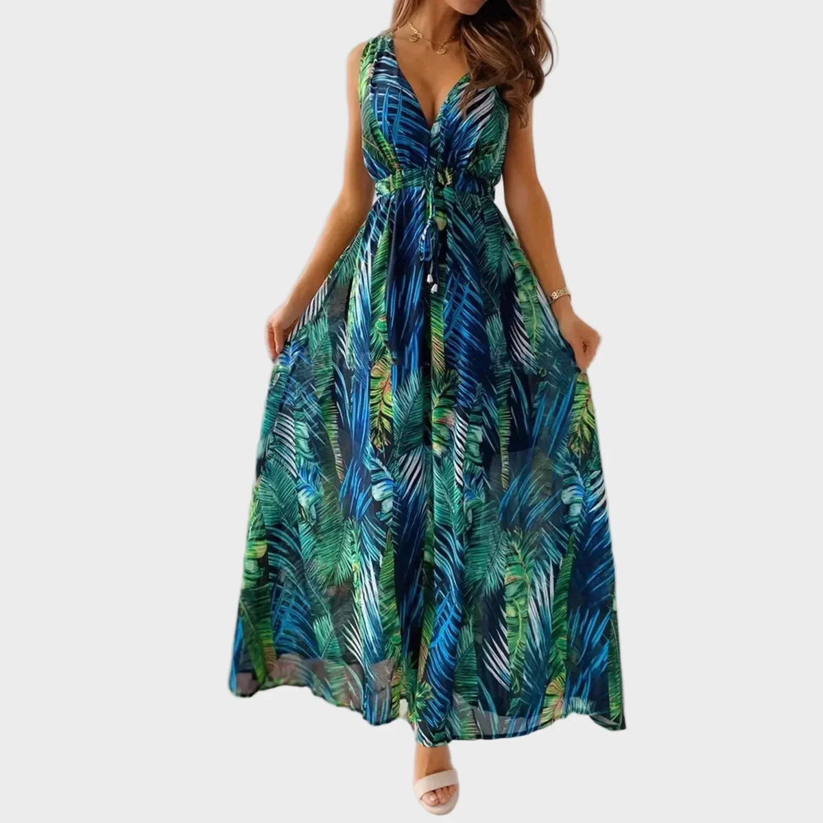 Eden | Tropical Floral Maxi Dress