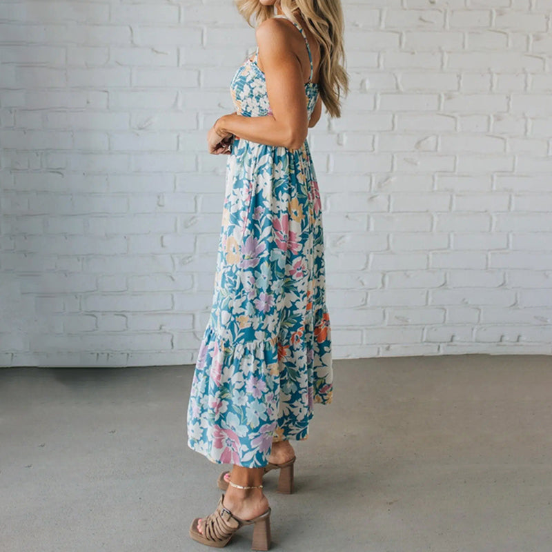 Poppy | Smocked Floral Maxi Dress