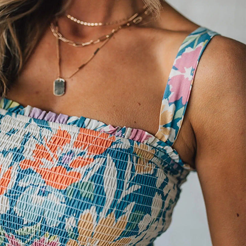 Poppy | Smocked Floral Maxi Dress