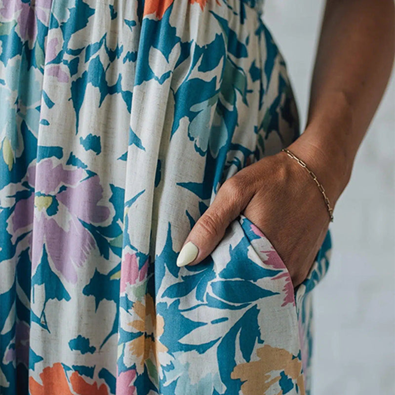Poppy | Smocked Floral Maxi Dress