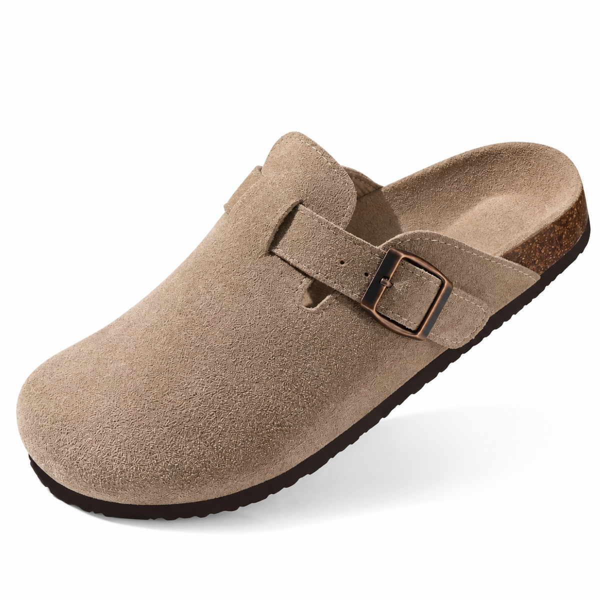 Clara | Supportive Suede Clogs
